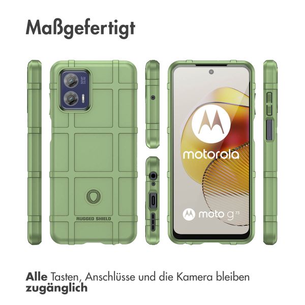 imoshion Rugged Shield Backcover Motorola Moto G73 - Dunkelgrün