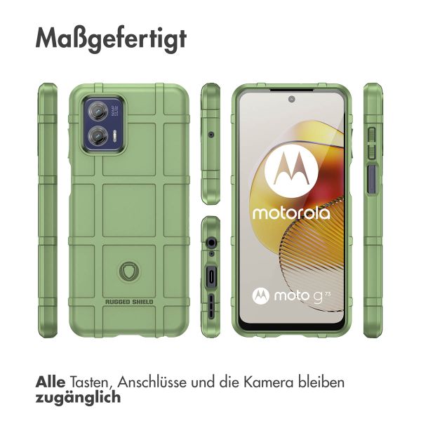 imoshion Rugged Shield Backcover für das Motorola Moto G73 - Grün