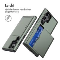 imoshion Backcover mit Kartenfach Samsung Galaxy S24 Ultra - Dunkelgrün