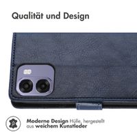 imoshion Luxuriöse Klapphülle Oppo A6x (4G/5G) - Dunkelblau