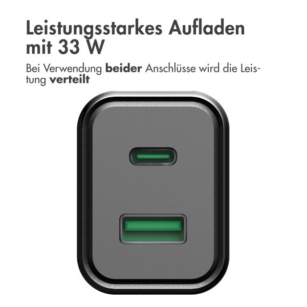 Accezz Power Plus Wall Charger - 33W - Schwarz