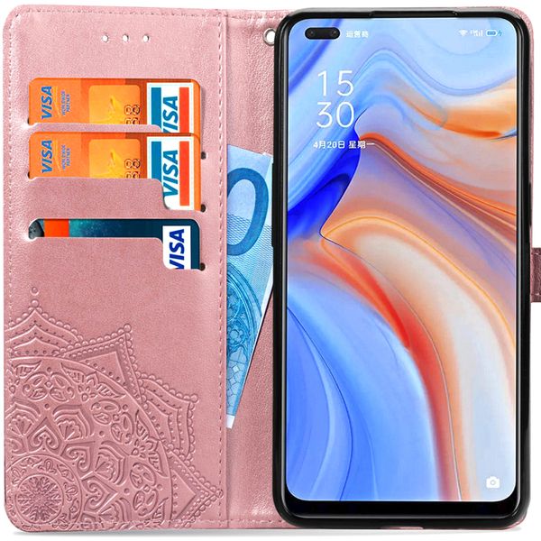 imoshion Mandala Klapphülle für das Oppo Reno4 5G - Roségold