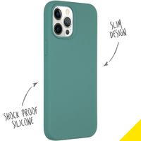 Accezz Liquid Silikoncase  für das iPhone 12 Pro Max - Dunkelgrün