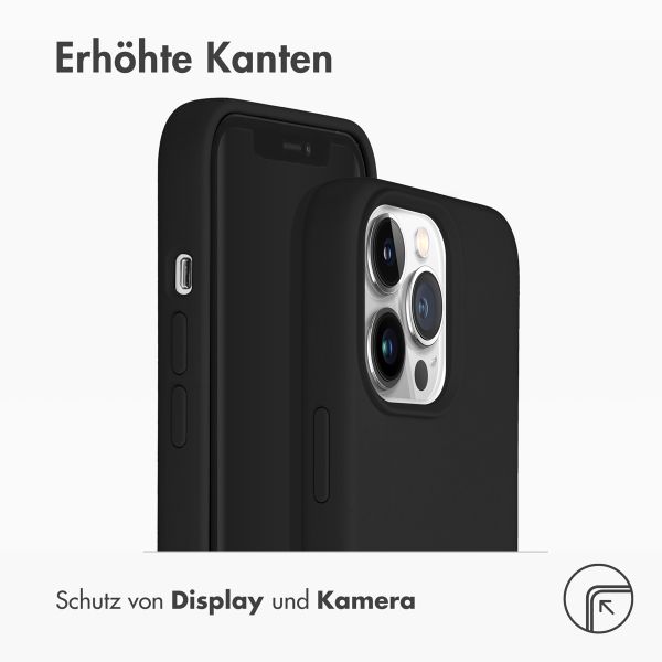 Accezz Liquid Silikoncase mit MagSafe für das iPhone 13 Pro - Schwarz