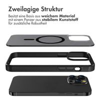 Accezz Rugged Frosted Back Cover mit MagSafe Apple iPhone 14 Pro Max - Schwarz