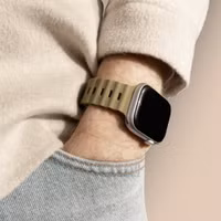 Accezz Ocean Armband für Apple Watch | 44/45/46/49 mm - Khaki