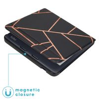 imoshion Design Slim Hard Case Sleepcover mit Stand Kobo Libra 2 / Tolino Vision 6 - Black Graphic