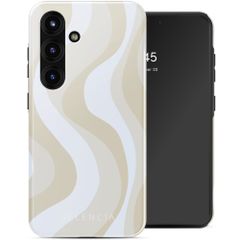 Selencia Vivid Back Cover Samsung Galaxy S25 - Desert Waves Beige
