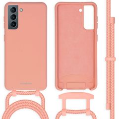 imoshion Color Backcover mit abtrennbarem Band Samsung Galaxy S21 - Peach