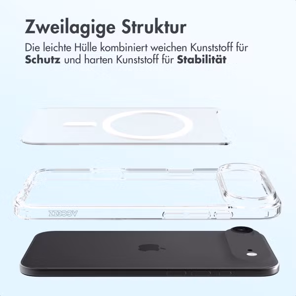 Accezz Xtreme Impact Backcover mit MagSafe Apple iPhone Air - Transparent