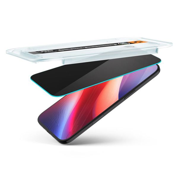 Spigen GLAStR EZ Fit Privacy Pro HD + Applikator Apple iPhone Air