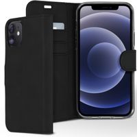 Accezz Wallet TPU Klapphülle Schwarz für das Apple iPhone 12 (Pro)