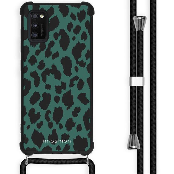 imoshion Design Hülle mit Band für das Samsung Galaxy A41 - Panther Illustration