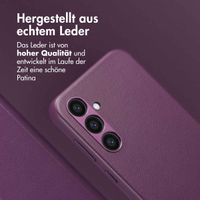 Accezz 2-in-1 Klapphülle aus Leder mit MagSafe für das Samsung Galaxy S24 Plus - Heath Purple