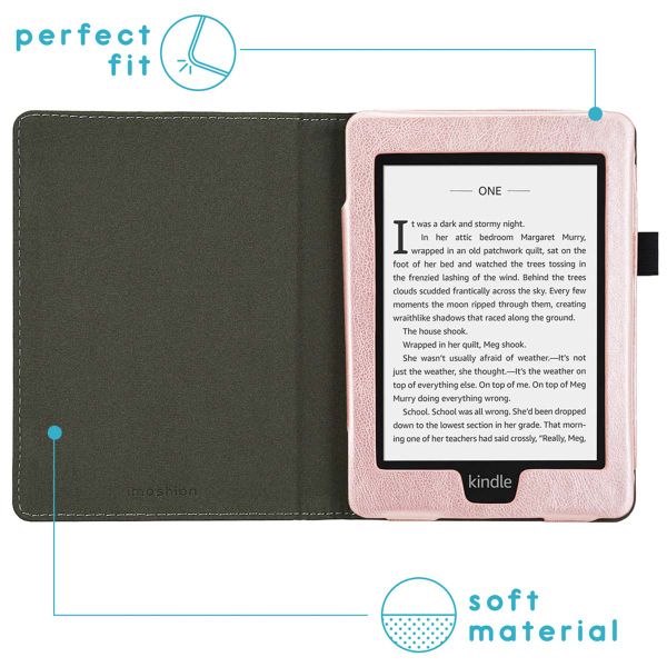 imoshion Vegan Leather Klapphülle Amazon Kindle Paperwhite 4 - Rosé gold