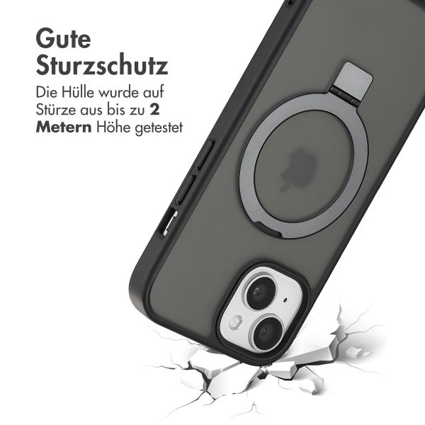 Accezz Ring Stand Backcover mit MagSafe Apple iPhone 15 - Schwarz