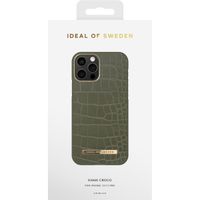 iDeal of Sweden Atelier Backcover für das iPhone 12 (Pro) - Khaki Croco