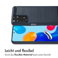 imoshion Brushed Back Cover für das Xiaomi Redmi Note 11 (4G) / Note 11S (4G) - Dunkelblau