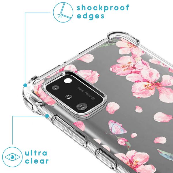 imoshion Design Hülle mit Band Samsung Galaxy A41 - Blossom Watercolor