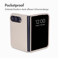 Accezz Liquid Silikoncase mit MagSafe Apple iPhone Duo - Stone