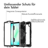 Accezz Robustes Back Cover mit Schultergurt Samsung Galaxy Tab A11 Plus / A9 Plus - Schwarz