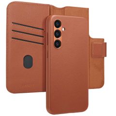 Accezz 2-in-1 Klapphülle aus Leder mit MagSafe für das Samsung Galaxy S24 Plus - Sienna Brown