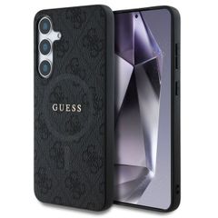 Guess Classic 4G Logo Backcover MagSafe Samsung Galaxy S25 Plus - Schwarz