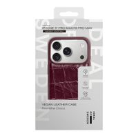 iDeal of Sweden MagSafe-Hülle aus veganem Leder Apple iPhone 18 Pro Max / 17 Pro Max - Fine Wine Croco