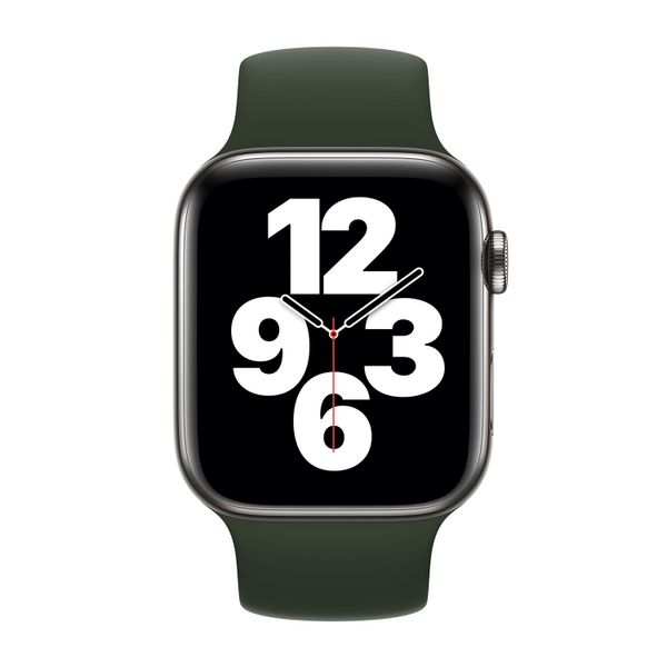 Apple Silikon Solo Loop für  Apple Watch | 44/45/46/49 mm - Größe 8 - Cyprus Green
