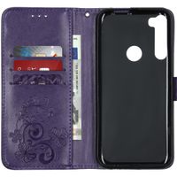 Kleeblumen Klapphülle Motorola One Fusion Plus - Violet