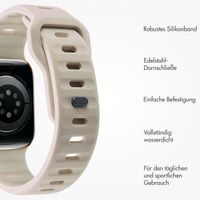 imoshion Active Sport Silikonarmband für die Apple Watch Series 1-9 / SE (38/40/41 mm) | Series 10 (42 mm) - Sternenlicht