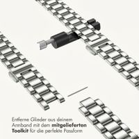 Selencia Slim Stahlgliederarmband für Apple Watch | 38/40/41/42 mm - Silber