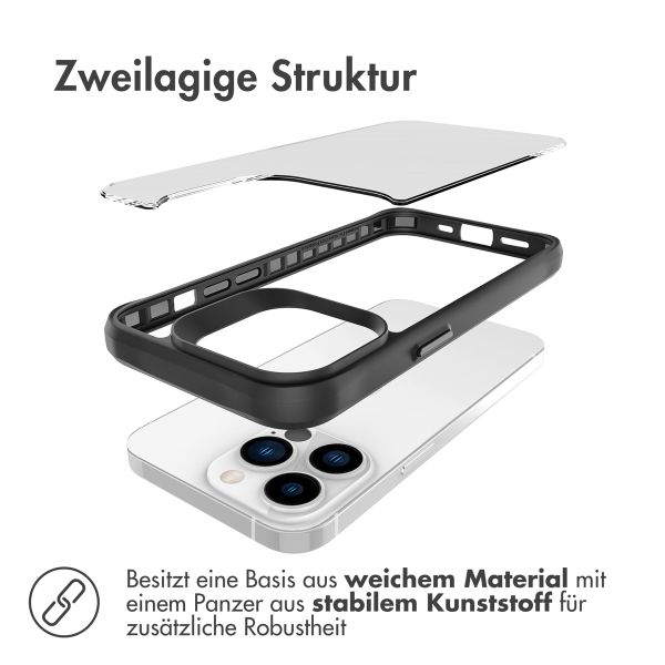 imoshion Rugged Hybrid Case für das iPhone 13 Pro - Schwarz / Transparent