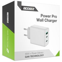 Accezz Power Pro Gan Ultra Fast Wall Charger - 65W - Weiß