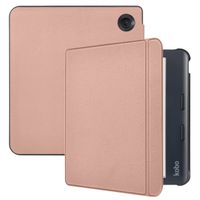 imoshion Slim Hard Case Sleepcover mit Stand für das Kobo Libra Colour / Tolino Vision Color - Rose Gold