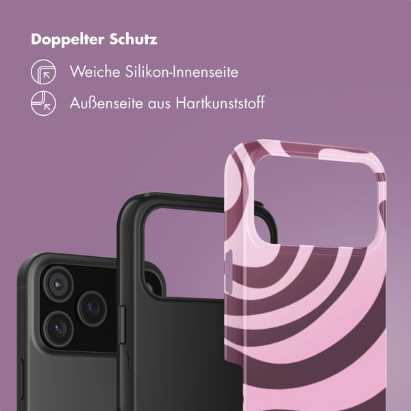 Selencia Vivid Back Cover Apple iPhone 17 Pro Max - Wavy Swirl Pink Plum