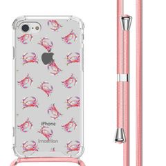 imoshion Design Hülle mit Band Apple iPhone SE (2022 / 2020) / 8 / 7 - Crab Watercolor