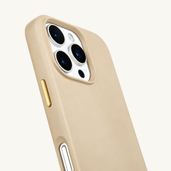 Selencia Rivièra Backcover mit MagSafe mit abnehmbaren Haken Apple iPhone 16 Pro Max - Milky Latte