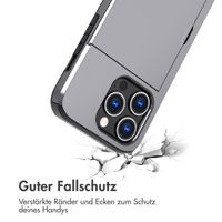 imoshion Backcover mit Kartenfach Apple iPhone 15 Pro - Grau