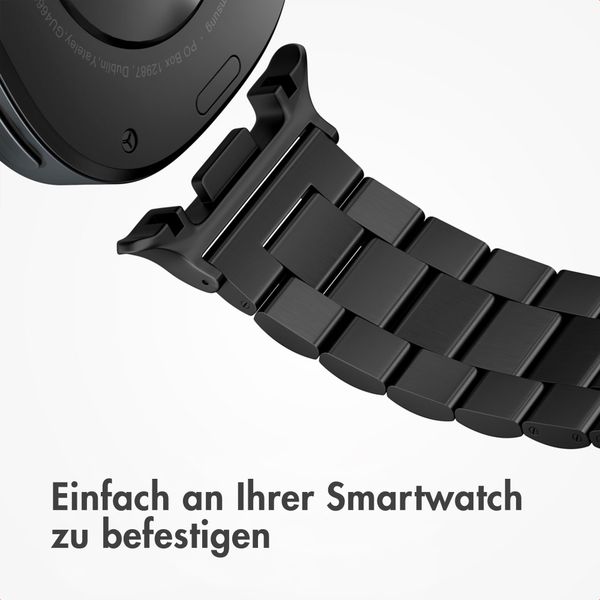 imoshion Edelstahlarmband für das  Samsung Galaxy Watch 8 (40/44mm) / Classic (46mm) - Schwarz