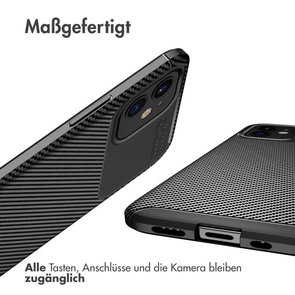 imoshion Carbon-Hülle für das iPhone 12 Mini - Schwarz