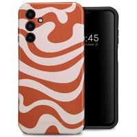 Selencia Vivid Tough Back Cover für das Samsung Galaxy A15 (5G/4G) - Dream Swirl Orange