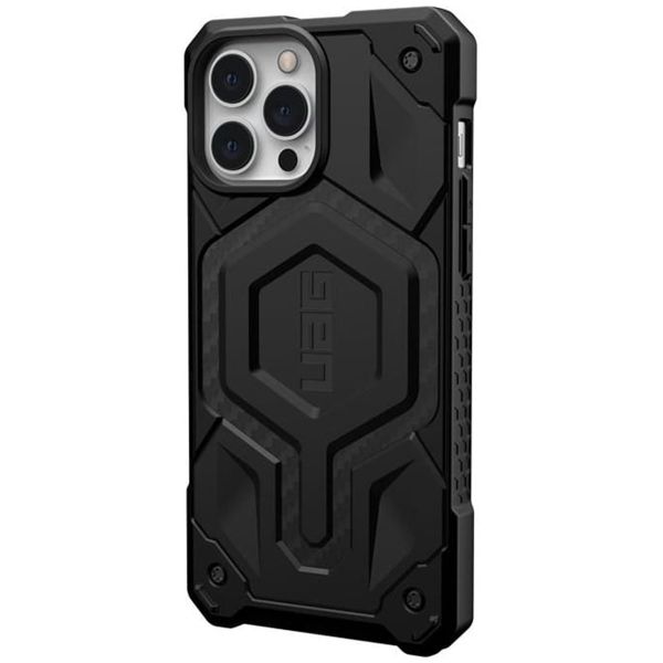 UAG Monarch Backcover MagSafe für das iPhone 13 Pro Max - Carbon Fiber