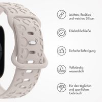 imoshion Silikonarmband Leopardenmuster für Apple Watch Series 1 - 9 / SE (38/40/41 mm) | Series 10 / 11 (42 mm) - Polarstern