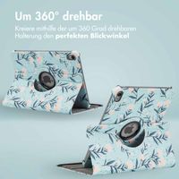 imoshion 360° drehbare Design Klapphülle Apple iPad 11 (2025) 11 Zoll A16 / iPad 10 (2022) 10.9 Zoll - Flowers