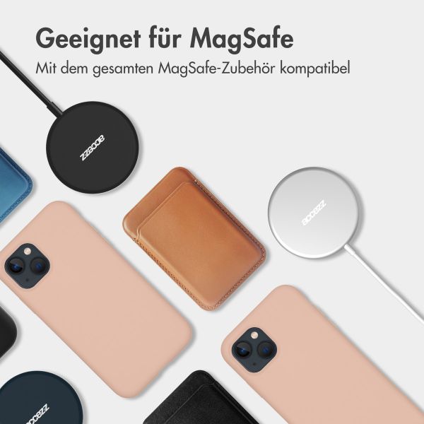 Accezz Liquid Silikoncase mit MagSafe für das iPhone 16 - Rosa