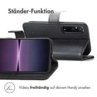 imoshion Luxuriöse Klapphülle Sony Xperia 1 V - Schwarz