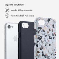 Selencia Vivid Tough Back Cover für das iPhone SE (2022 / 2020) / 8 / 7 / 6(s) - Chic Terazzo