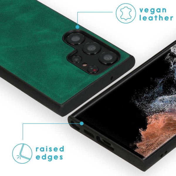 imoshion Entfernbare 2-1 Luxus Klapphülle Samsung Galaxy S23 Ultra - Dunkelgrün