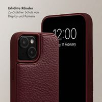 Selencia Nova HandyHülle mit Kordel und Kartenhalter Apple iPhone 15 - Bold Burgundy